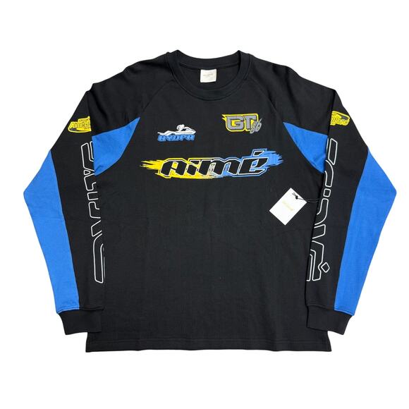 Aimé Leon Dore Long-Sleeve Mesh Waverunner Tee 'Jet Black' M